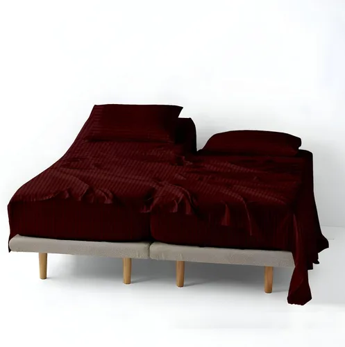 Vista 24 de ARlinen Juego de sábanas divididas tamaño Queen, 5 piezas, 100% algodón egipcio, bolsillo profundo de 16 pulgadas, ropa de cama suave de lujo