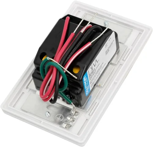 Vista 4 de Lutron DVWFSQ-FH-AL Diva - Control de ventilador de 3 velocidades de 3 vías y 1.5 amperios, 1.5 amperios, almendra
