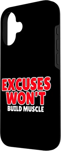 Vista 2 de Funda divertida con frase motivacional para iPhone 16 Fitness