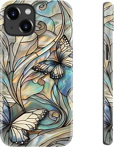 Vista 32 de LUHOURI Funda para iPhone 12 Mini, compatible con carga inalámbrica, doble capa, interior de silicona suave + carcasa exterior dura, bonito diseño