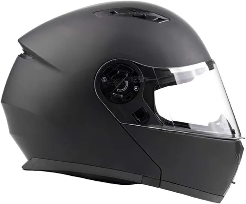 Vista 13 de Casco de motocicleta modular para adultos DOT con anteojos de sol retráctiles de cara completa abatibles Typhoon TH158