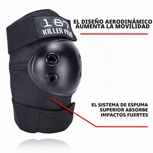 Vista 3 de 187 Killer Pads Paquete combinado de rodilleras, coderas, negro, XS
