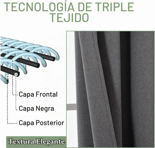 Vista 4 de OWENIE Cortinas opacas de 63 pulgadas de largo, 2 paneles para dormitorio o sala de estar, cortinas superiores con ojales con aislamiento térmico