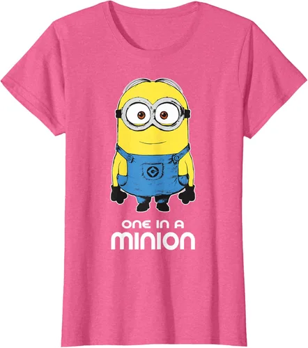 Vista 68 de Despicable Me Camiseta estampada Minions Bob One in A Minion Negro