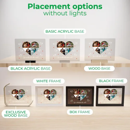 Vista 5 de EGD Placa acrílica personalizada para regalos para mujeres y hombres Regalos personalizados para ella y él Regalos de fotos personalizadas