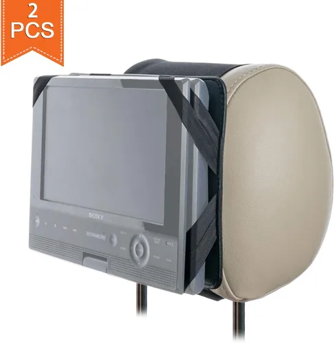 Vista 7 de TFY Soporte para reposacabezas de coche para reproductor de DVD portátil – 2 piezas
