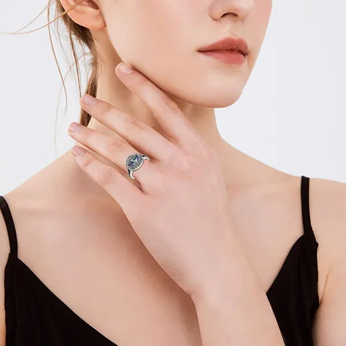Vista 2 de ONEFINITY Anillos de árbol de la vida de plata de ley con nudo celta árbol de la vida regalos de joyería para mujeres