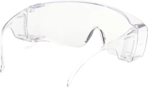 Vista 2 de Pyramex Solo Jumbo - Gafas de seguridad con lente transparente, marco transparente