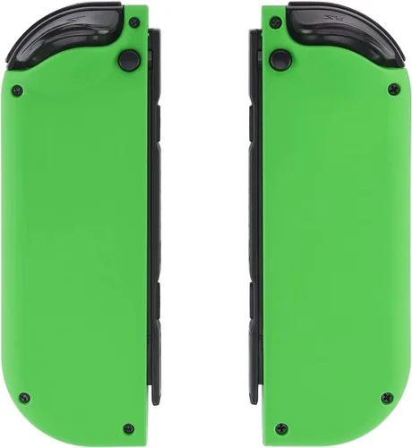 Vista 9 de eXtremeRate Green Joycon - Carcasa para mando de mano (versión D-Pad) con botones de juego completo, funda de repuesto para Nintendo Switch y Switch