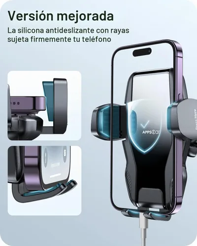 Vista 2 de APPS2Car Soporte de teléfono de cuello de cisne de 13 pulgadas para parabrisas de automóvil, ventana, salpicadero, soporte de teléfono celular