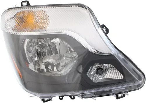 Vista 3 de Faro delantero del pasajero para Mercedes Benz Sprinter 2500 2014-2018 lente transparente halógena