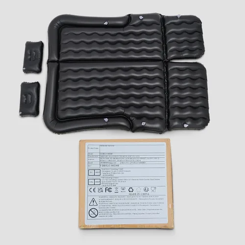 Vista 9 de Colchón inflable de doble cámara para automóvil, cama de aire de ajuste universal con reposacabezas ajustables y capacidad de 551 libras, colchón