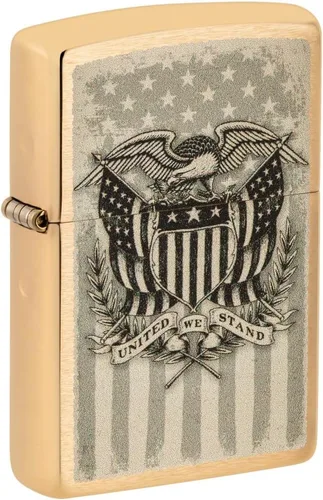 Vista 61 de Zippo encendedores con la bandera de EE. UU.