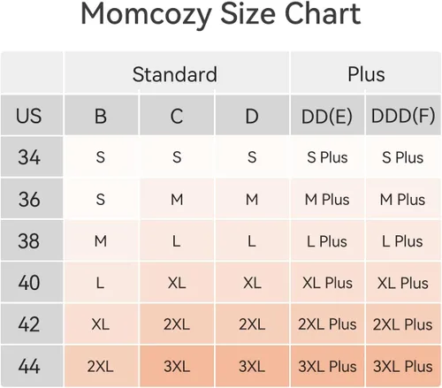 Vista 6 de Momcozy Nursing Bras for Breastfeeding, FB039 Comfort Support Seamless Maternity Bra, Pregnancy Sleep Bralette, Full-Coverage