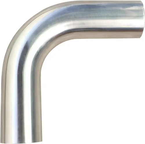 Vista 9 de 1" (25mm) OD 45 Grados Tubo de Codo de Aluminio, Tubo Intercooler, Tubo de Toma de Aire, Radio 1.5D, Tubo de Aleación de Aluminio, Alto Pulido