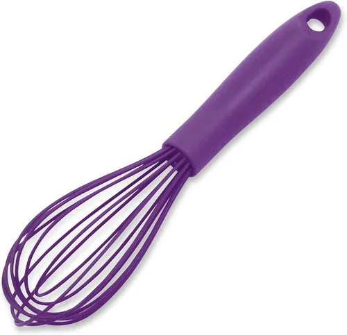 Vista 13 de Chef Craft Batidor de cocina de alambre de silicona premium, 10.5 pulgadas, color negro