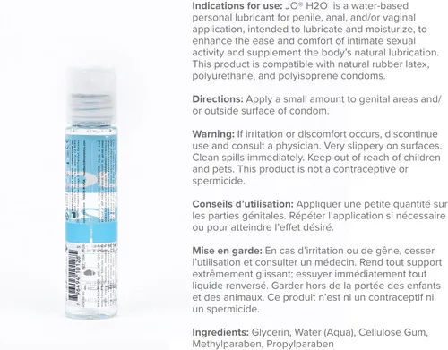 Vista 2 de System JO - Lubricante personal H2O, 4 onzas líquidas