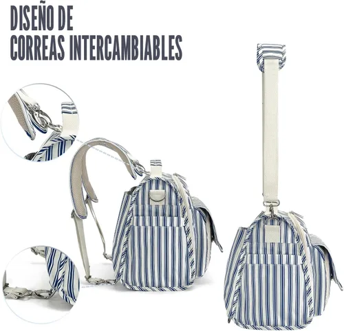 Vista 4 de ALLCAMP - Bolsa de pañales grande, cochecito de bebé, convertida en una bolsa de mano