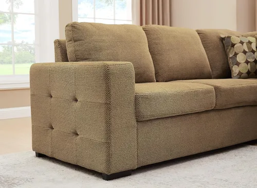 Vista 9 de THSUPER Sofá Seccional con Cama de 123 pulgadas con Cama Extraíble, Sofás Seccionales de Gran Tamaño con Chaise de Almacenamiento Sofás