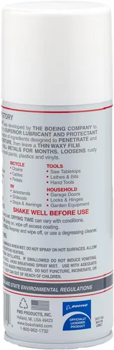 Vista 8 de Boeshield T-9 lubricación impermeable en aerosol (12 oz)