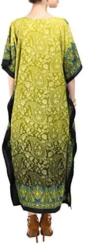 Vista 4 de Miss Lavish London Kaftan Dress, Cover Up Maxi, Plus Size Swimsuit Coverup, Cruise Vacation Dress for Summer- One