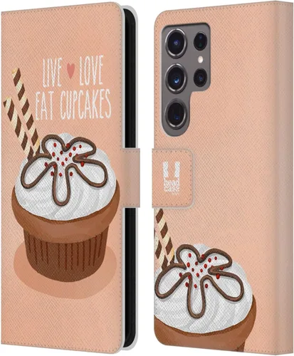 Vista 339 de Head Case Designs Assortment Cupcakes Happiness Leather Wallet Case Compatible with Samsung Galaxy A07 4G Surtido