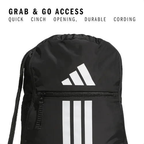 Vista 2 de adidas Alliance Sackpack - Mochila con cordón para deportes, bolsa de gimnasio pequeña