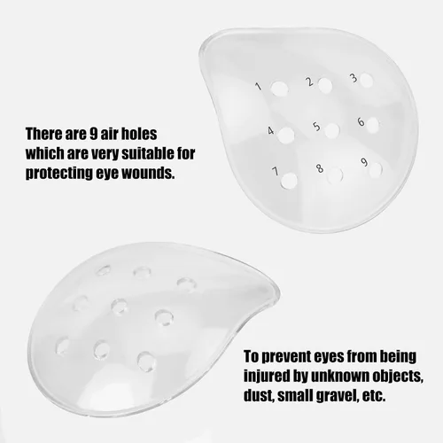 Vista 6 de 1 parche de plástico para ojos, protección ocular para adultos, cobertura de cirugía ocular (1)