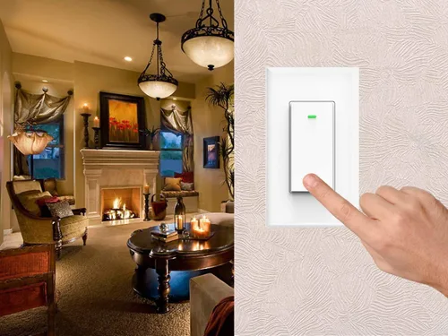 Vista 6 de Interruptor de luz inteligente, compatible con Alexa, Google Home, no requiere concentrador, WiFi inalámbrico para hogar inteligente, se ajusta