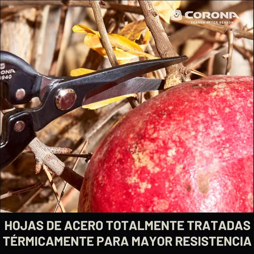 Vista 7 de Corona Corte largo curvo rojo (Tempered Steel)