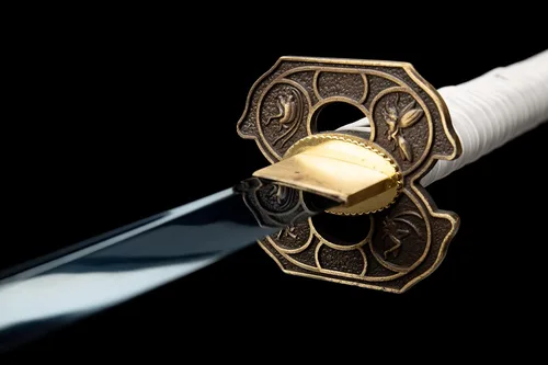 Vista 4 de Espada Katana de tajo completo, espadas de samurái reales y afiladas hechas a mano, espada de anime de 41 pulgadas