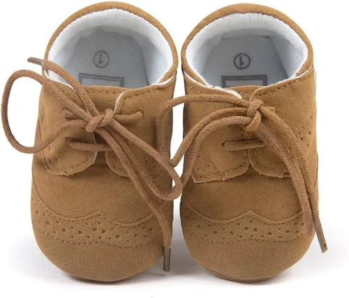 Vista 13 de ESTAMICO Zapatos para bebés niños Prewalker PU Sneakers Negro+Blanco