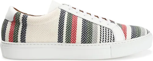 Vista 6 de TAFT Tenis para hombre con tejido jacquard multicolor y suela EcoRubber, Entretejido negro