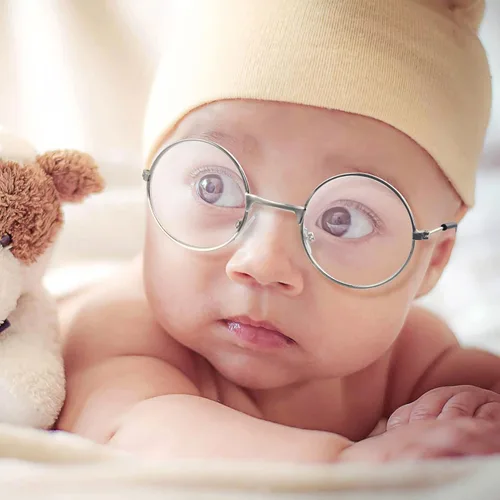 Vista 2 de Zjoey 3 pares de disfraces para niños, lentes de Papá Noel, con borde de alambre de metal, lentes transparentes, lentes de tela, accesorios