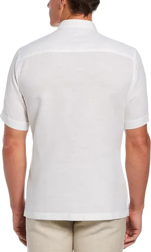 Vista 2 de Cubavera Camisa Guayabera de manga corta bordada para hombre