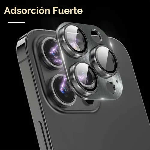 Vista 3 de YWXTW Protector de lente de cámara de vidrio templado para iPhone 14 Pro Max, protección de cobertura completa 3D, tecnología de círculo nocturno