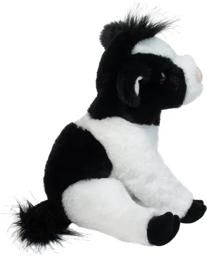 Vista 3 de Douglas Elsie - Animal de peluche suave de vaca blanca y negra, 9 pulgadas de largo