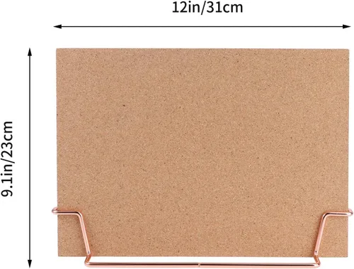 Vista 3 de TOYANDONA Bulletin Board Cork Board with Stand Desktop Bulletin Board Message Memo Picture Board for Home Office School Picture 1