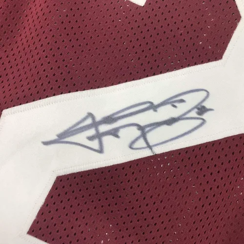 Vista 3 de Camiseta de fútbol Johnny Manziel Texas A&M Maroon College JSA COA