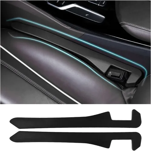Vista 10 de Junecarp Paquete de 2 rellenos de espacio para asiento de automóvil, organizador flexible para evitar que los artículos se caigan, accesorios