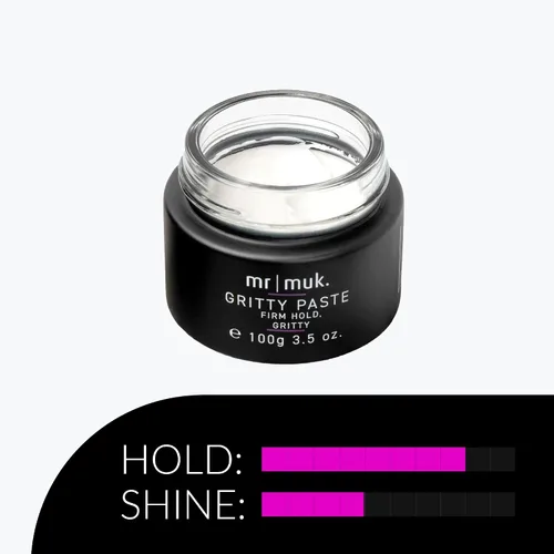 Vista 4 de Mr MUK - Pasta texturizadora y reelaboradora de acabado arenoso fuerte, 3.53 onzas, cabello de sujeción firme definitiva para hombres, soluble