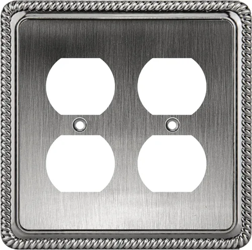 Vista 44 de Henne Bery Rope Edge - Placa decorativa de pared para interruptor (placa lisa, 2 unidades, bronce antiguo)