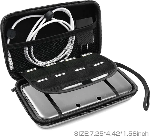 Vista 6 de BEADY Carrying Case for Nintendo NEW3DS XL, NEW3DS LL, 3DS XL, 3DS LL Storage case Console Storage case Silver Gray