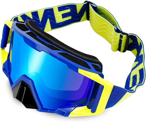 Vista 8 de Gafas de Motocross con Cubierta para la Nariz - Gafas MX y ATV Todoterreno Dirtbike para Adultos Unisex