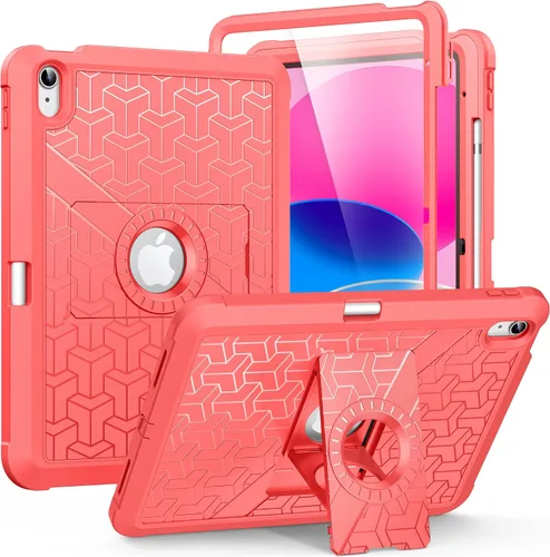 Vista 23 de MoKo Funda para iPad (A16) de 11ª/10ª generación 2025/2022, resistente a prueba de golpes, doble capa protectora de cuerpo completo, protector