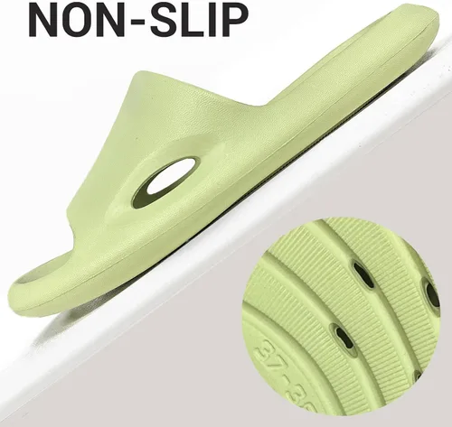 Vista 4 de Zapatos de ducha para hombre, sandalias de baño antideslizantes para dormitorio universitario, artículos esenciales para la ducha, sandalias