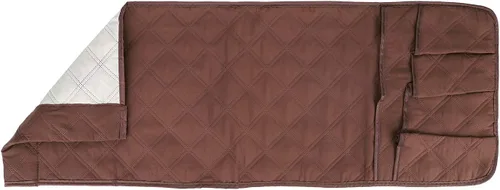 Vista 4 de Organizador de reposabrazos para sofá, bolsa de almacenamiento colgante para mesita de noche, organizador de almacenamiento reclinable, sillón