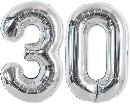 Vista 86 de TONIFUL Globo de aluminio negro de 40 pulgadas con el número 0, decoraciones de cumpleaños negro (Bk-black)