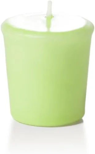 Vista 7 de Yummi - Velas votivas sin aroma, 15 horas de combustión, color blanco. 9 por paquete
