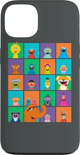 Vista 7 de Funda para iPhone 16 Sesame Street Character Squares